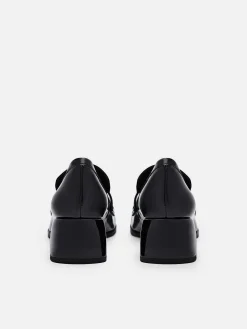Maggie Leather Heel Loafers<PEDRO Sale