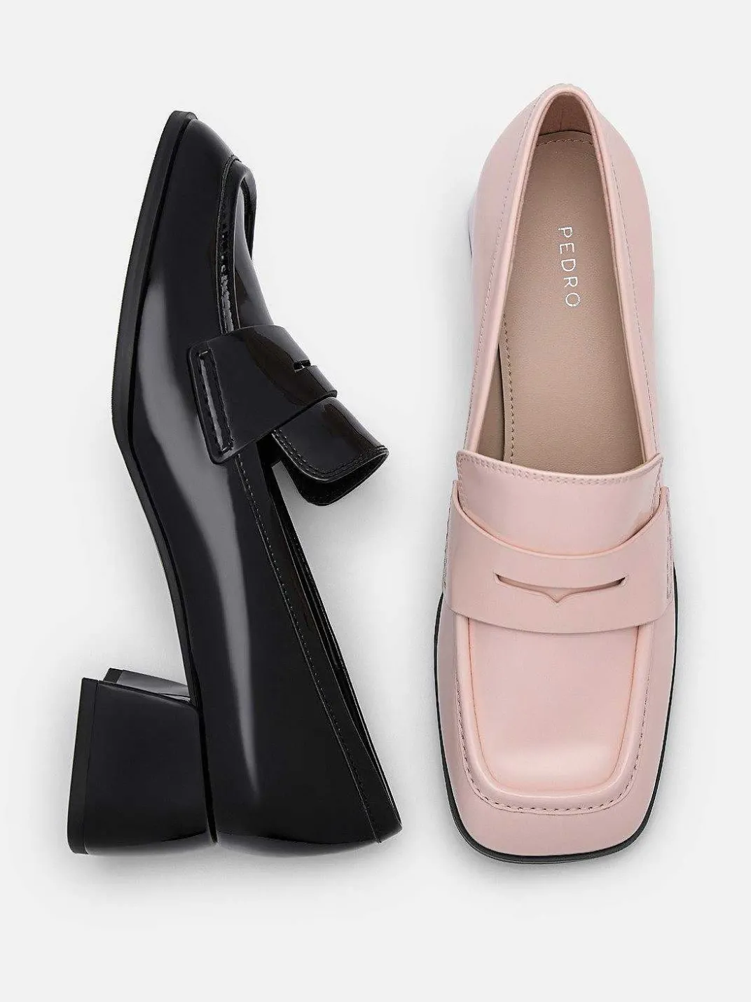 Maggie Leather Heel Loafers<PEDRO Sale