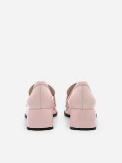 Maggie Leather Heel Loafers<PEDRO Best