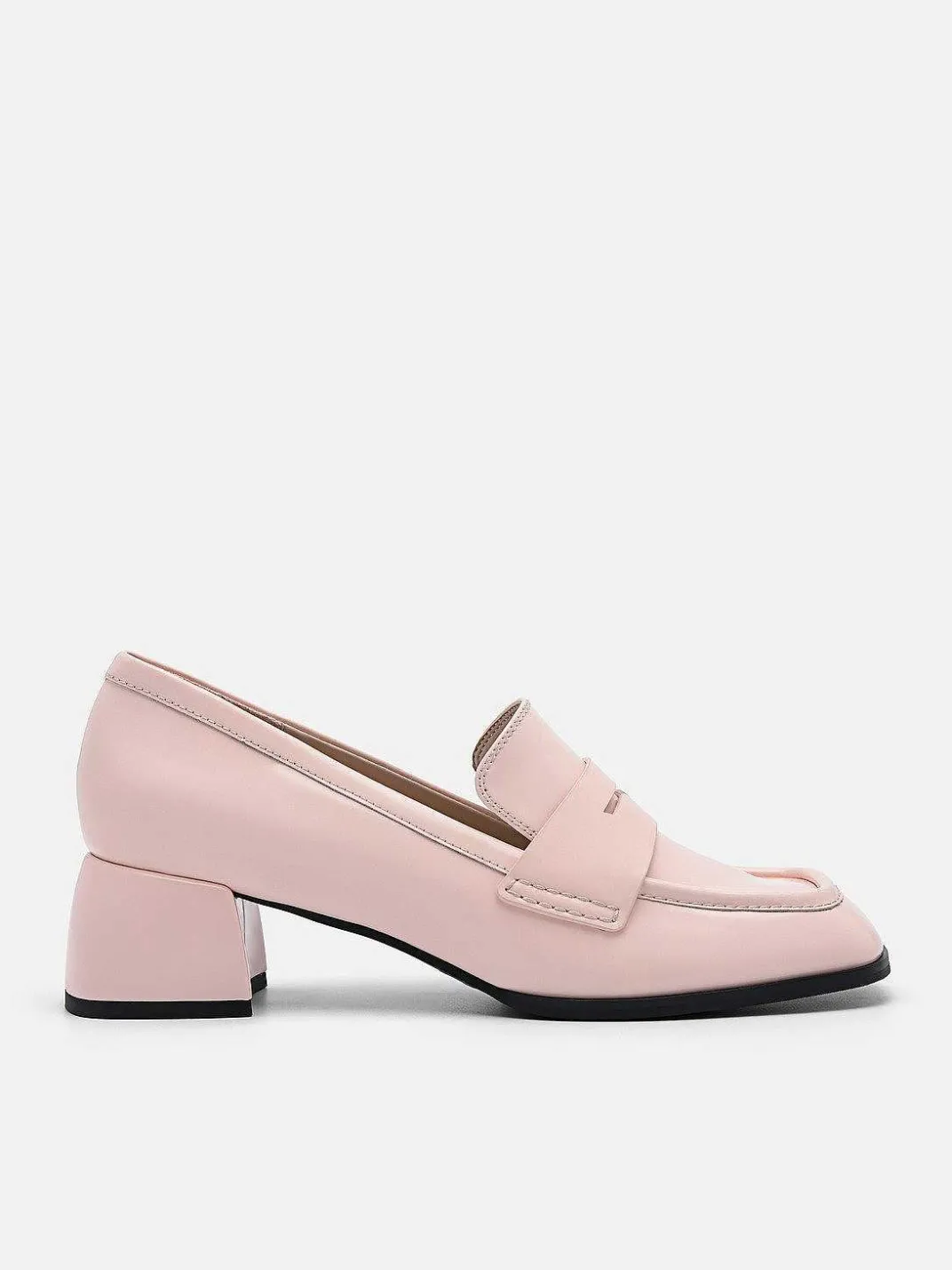 Maggie Leather Heel Loafers<PEDRO Best