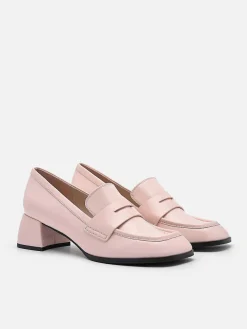 Maggie Leather Heel Loafers<PEDRO Best