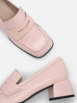 Maggie Leather Heel Loafers<PEDRO Best