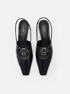 Maggie Leather Pumps<PEDRO New