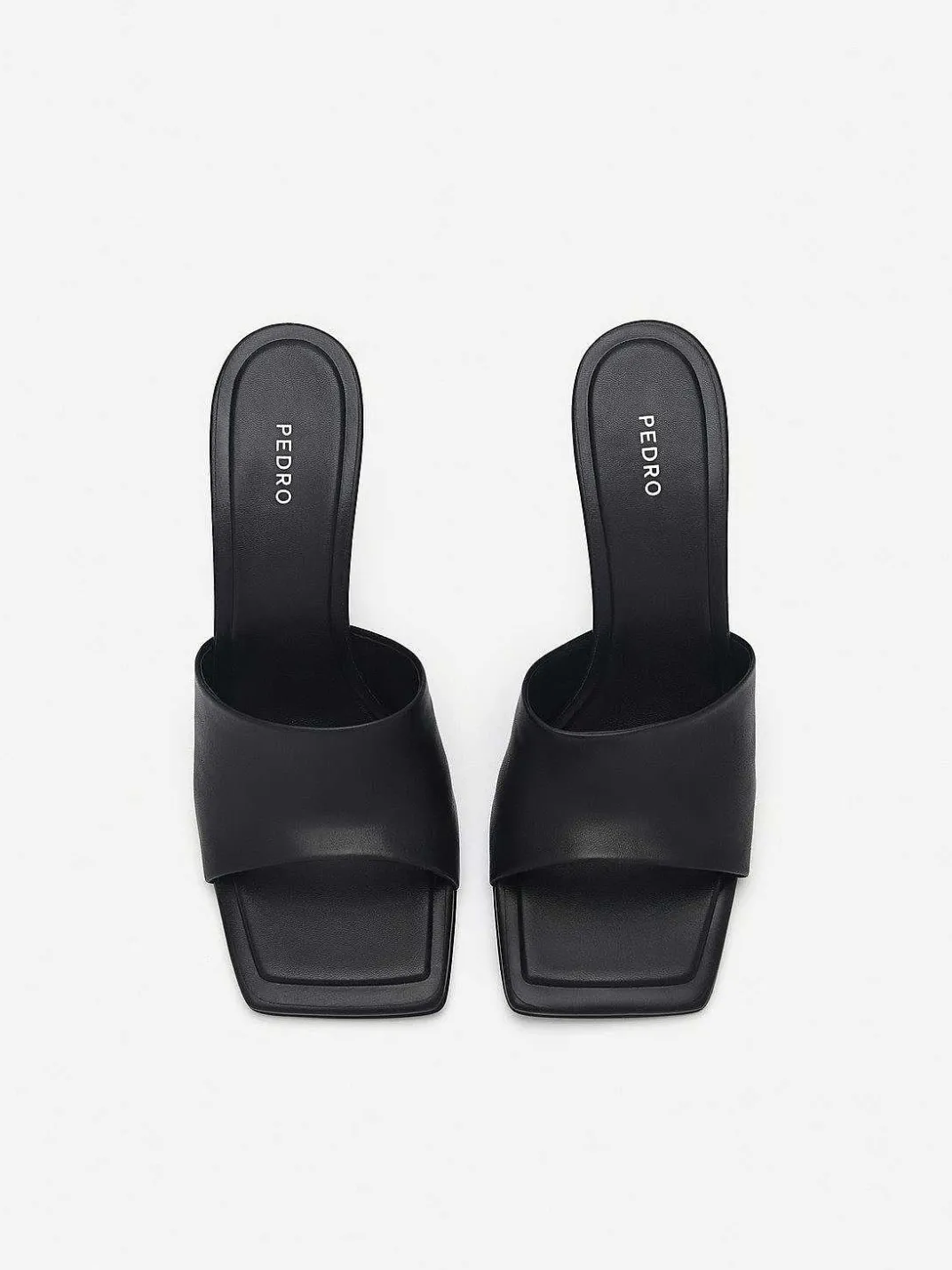 Maria Leather Heel Sandals<PEDRO New