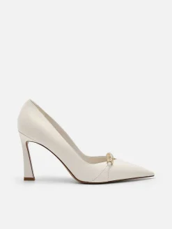Mia Leather Heel Pumps<PEDRO New