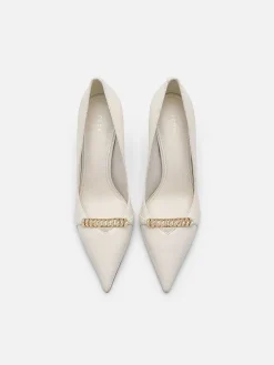 Mia Leather Heel Pumps<PEDRO New