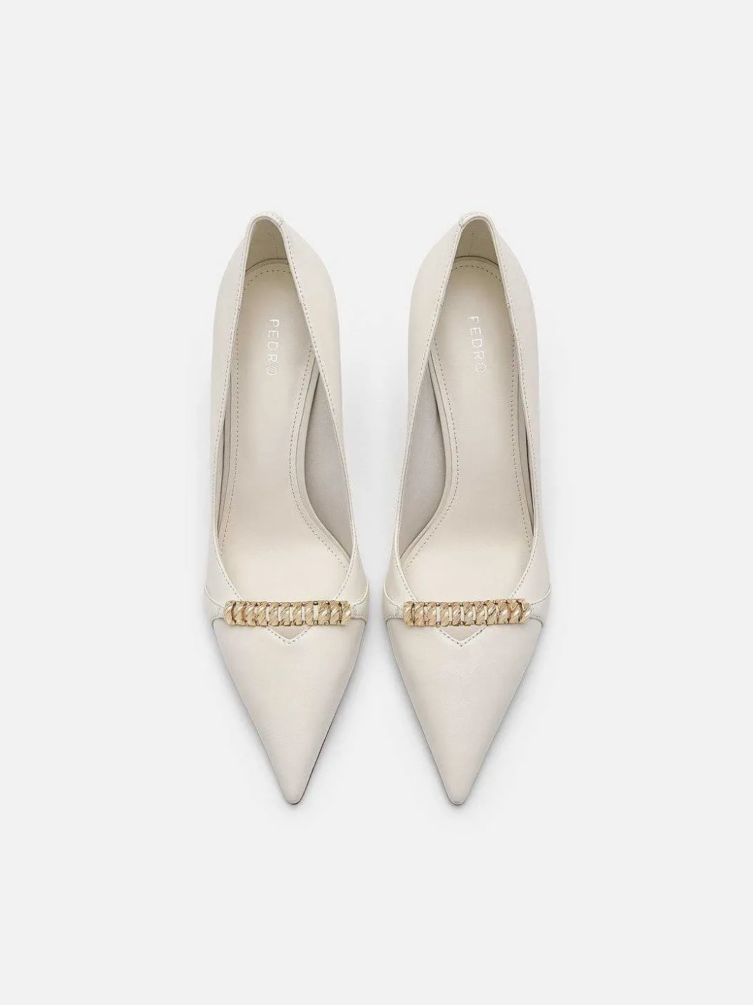 Mia Leather Heel Pumps<PEDRO New