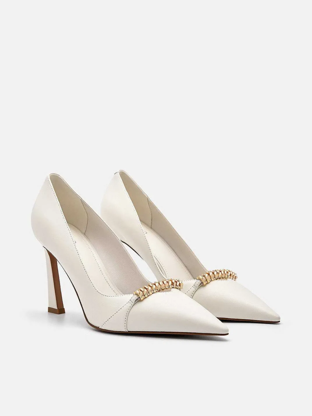 Mia Leather Heel Pumps<PEDRO New