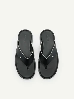Microfiber Thong Sandals<PEDRO