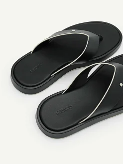 Microfiber Thong Sandals<PEDRO