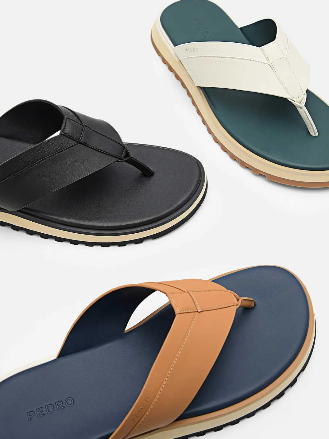Microfiber Thong Sandals<PEDRO