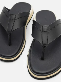 Microfiber Thong Sandals<PEDRO