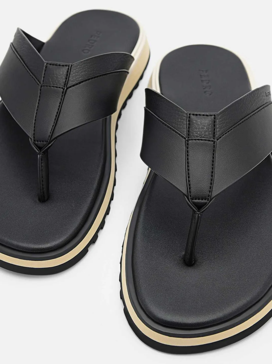 Microfiber Thong Sandals<PEDRO