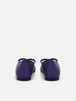 Mindy Satin Ballet Flats<PEDRO Best