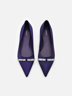 Mindy Satin Ballet Flats<PEDRO Best