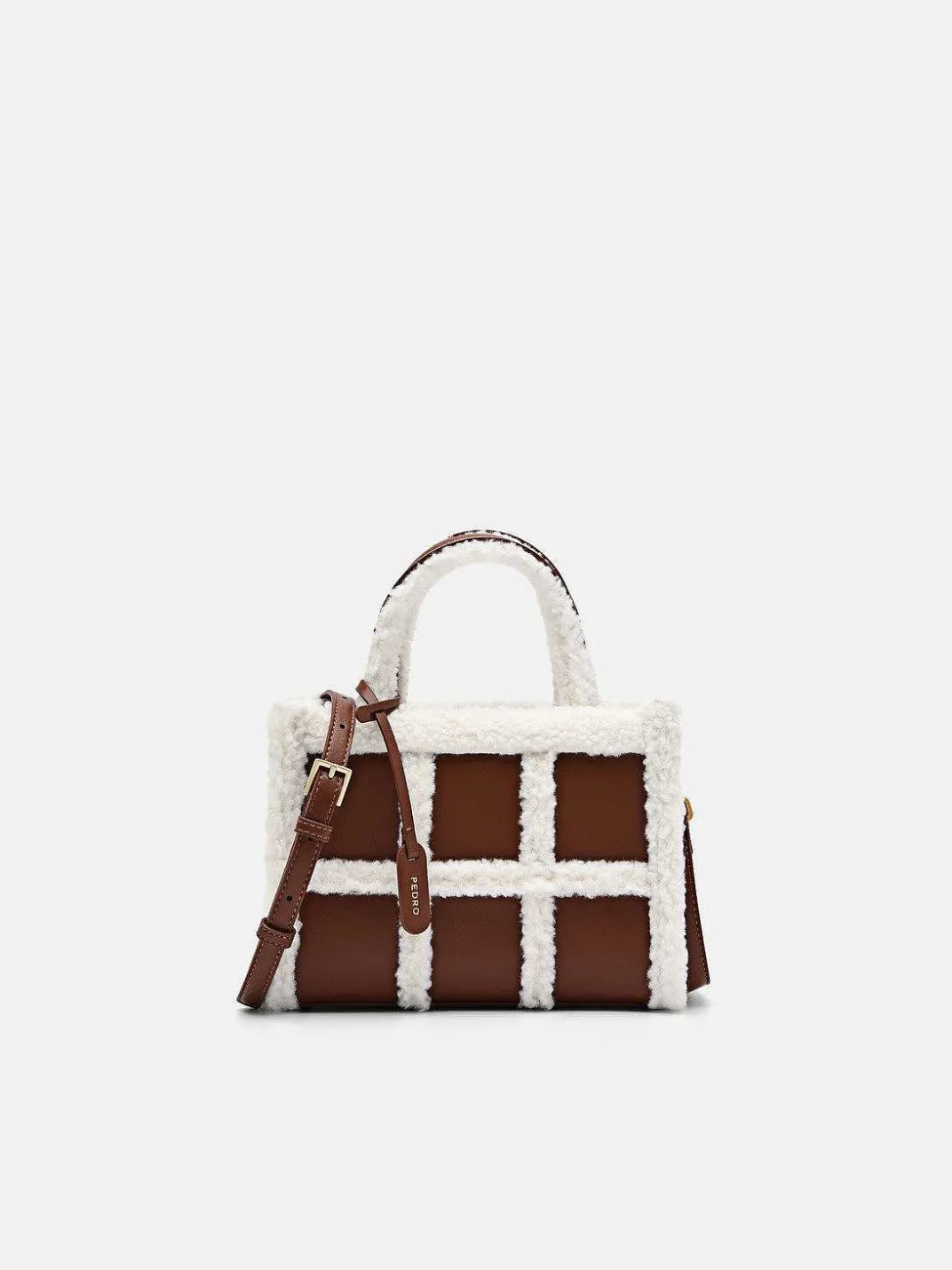 Mini Quilted Faux Fur Handbag<PEDRO Discount