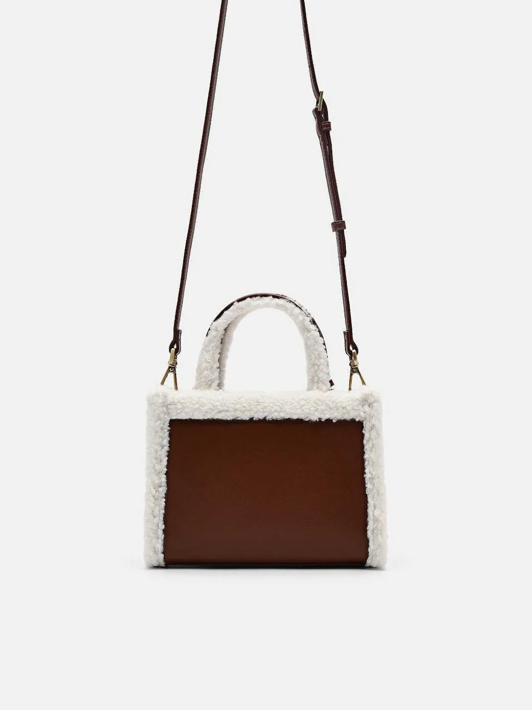 Mini Quilted Faux Fur Handbag<PEDRO Discount