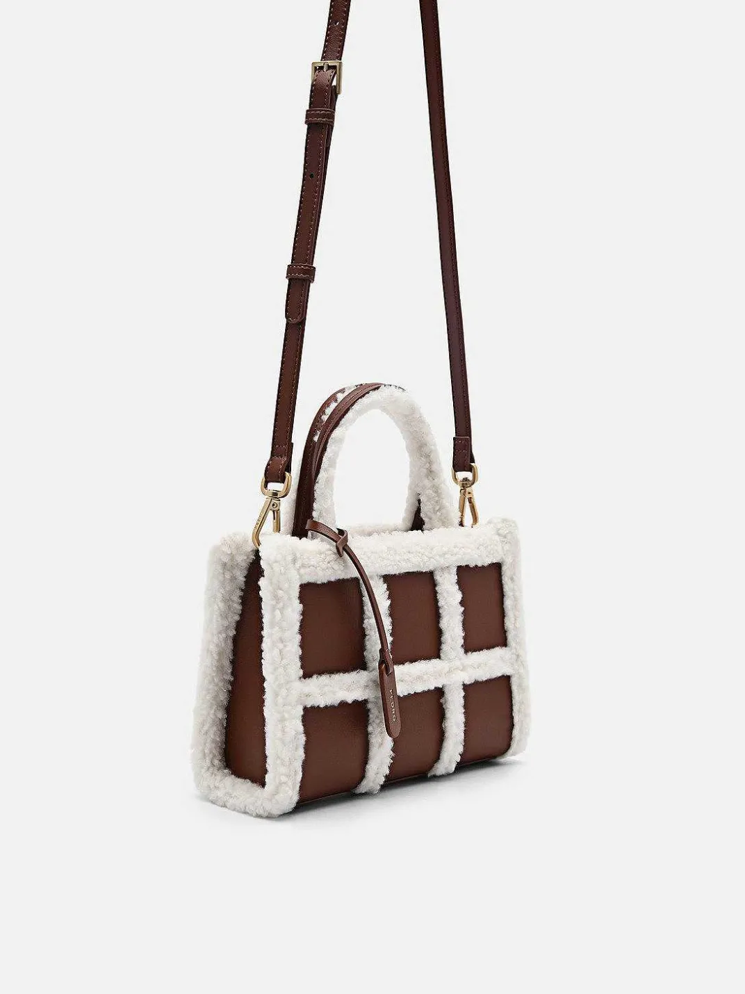 Mini Quilted Faux Fur Handbag<PEDRO Discount
