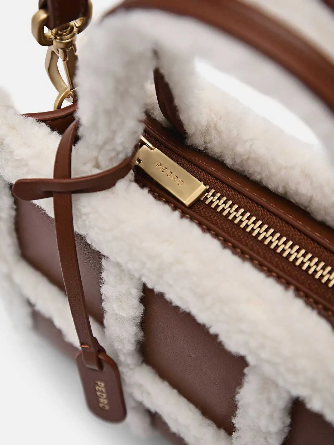 Mini Quilted Faux Fur Handbag<PEDRO Discount