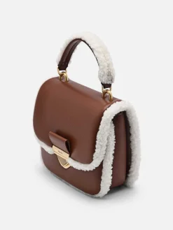 Mini Quilted Faux Fur Shoulder Bag<PEDRO Hot