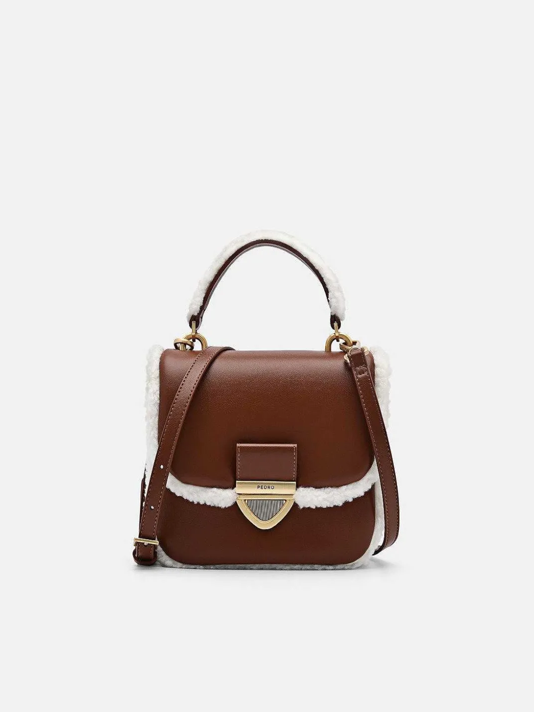 Mini Quilted Faux Fur Shoulder Bag<PEDRO Hot
