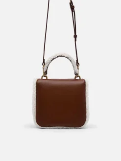 Mini Quilted Faux Fur Shoulder Bag<PEDRO Hot