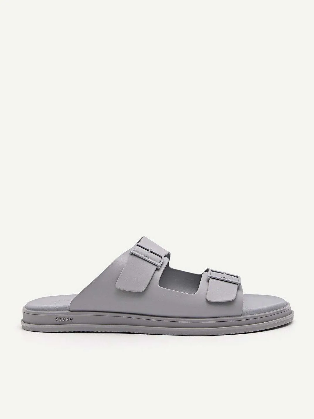 Monochrome Double Strap Slide Sandals<PEDRO New