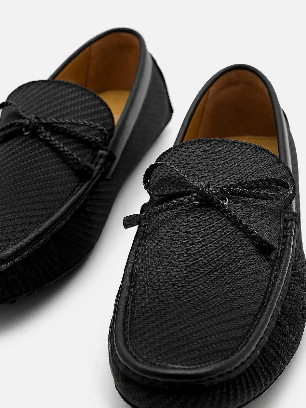 Nylon Bow Driving Shoes<PEDRO