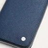 Oliver Embossed Leather Zip-Around Wallet<PEDRO Sale