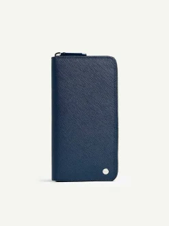 Oliver Embossed Leather Zip-Around Wallet<PEDRO Sale