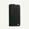 Oliver Embossed Leather Zip-Around Wallet<PEDRO Online