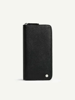 Oliver Embossed Leather Zip-Around Wallet<PEDRO Online