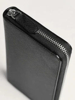 Oliver Embossed Leather Zip-Around Wallet<PEDRO Online