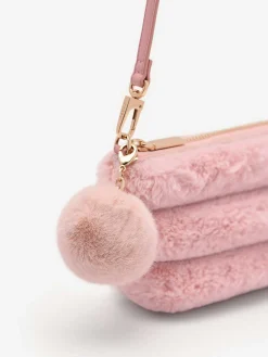 Padded Pouch With Fur Charm<PEDRO Best