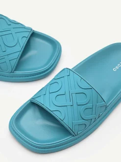Icon Embossed Slide Sandals<PEDRO Hot