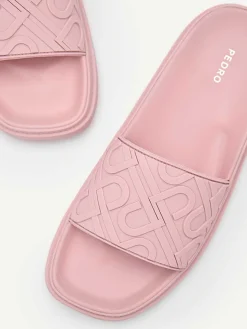 Icon Embossed Slide Sandals<PEDRO Outlet