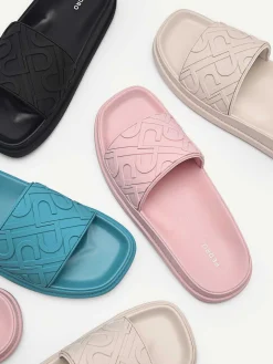 Icon Embossed Slide Sandals<PEDRO Outlet