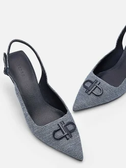 Icon Fabric Pointed Slingback Pumps<PEDRO New