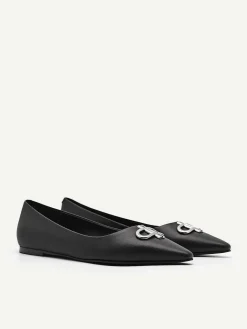 Icon Leather Ballet Flats<PEDRO
