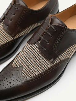 Icon Leather Brogue Derby Shoes<PEDRO Clearance