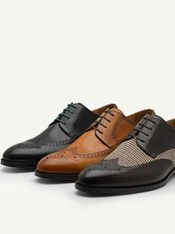 Icon Leather Brogue Derby Shoes<PEDRO Outlet