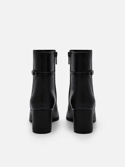 Icon Leather Heel Boots<PEDRO