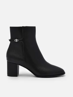 Icon Leather Heel Boots<PEDRO