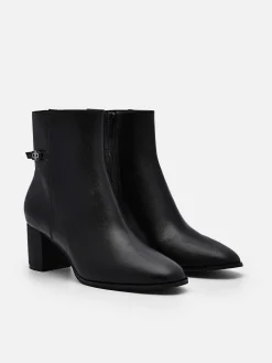 Icon Leather Heel Boots<PEDRO