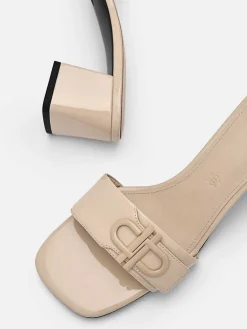 Icon Leather Heel Sandals<PEDRO Discount