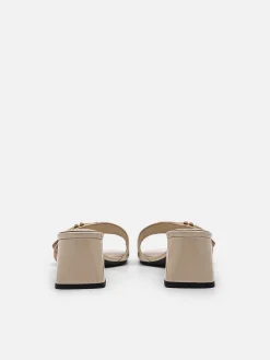 Icon Leather Heel Sandals<PEDRO Discount