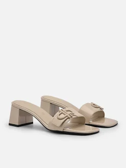 Icon Leather Heel Sandals<PEDRO Discount