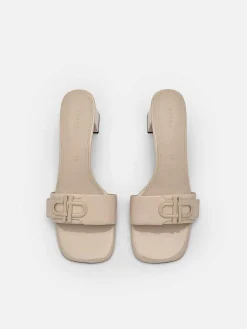 Icon Leather Heel Sandals<PEDRO Discount