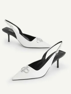 Icon Leather Pointed Slingback Pumps<PEDRO Best