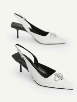 Icon Leather Pointed Slingback Pumps<PEDRO Best